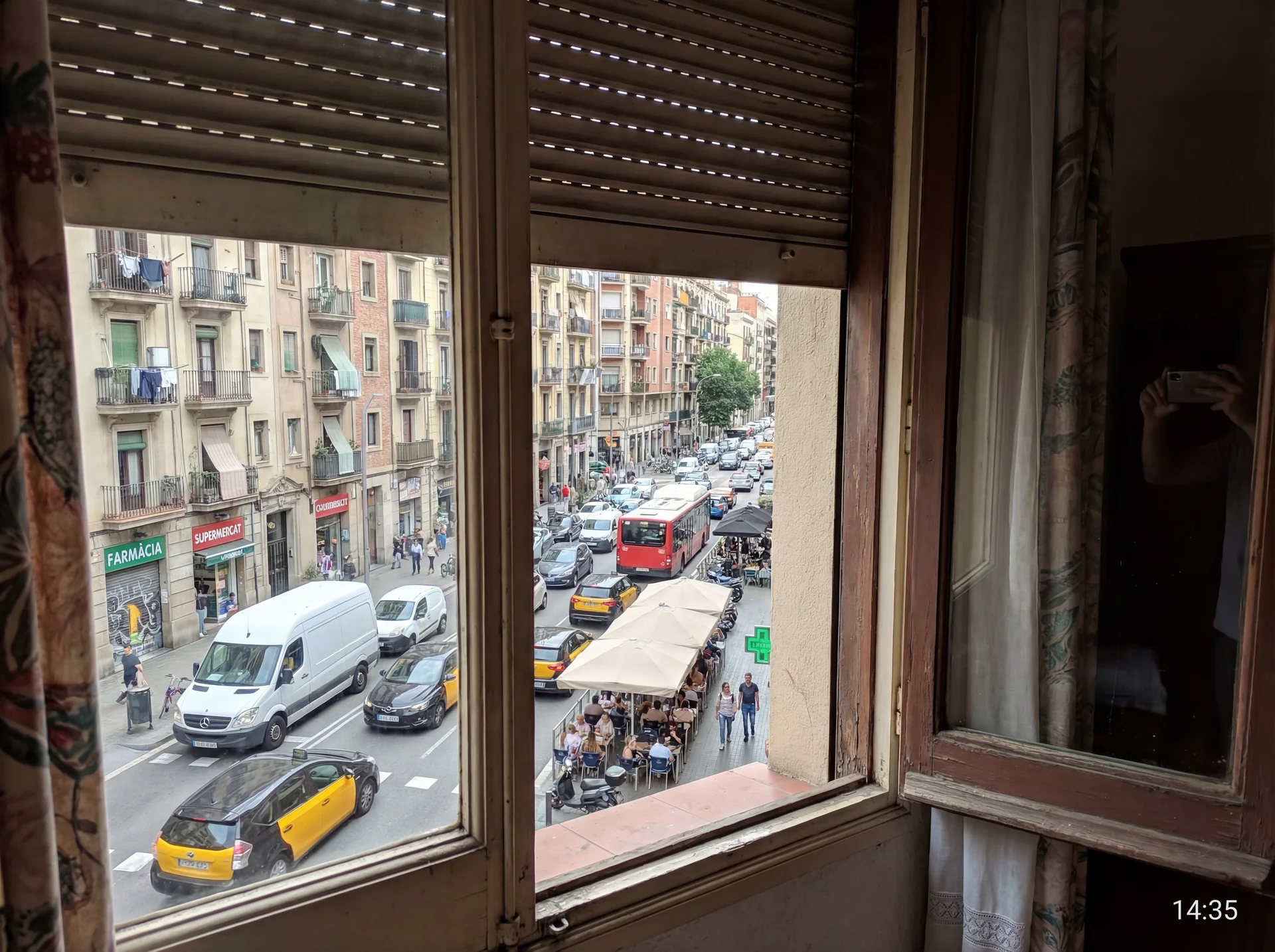 View of busy street